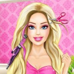 Cắt tóc cho công chúa Barbie
