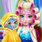 Trang điểm mẹ con Elsa - Elsa Mommy Real Makeover